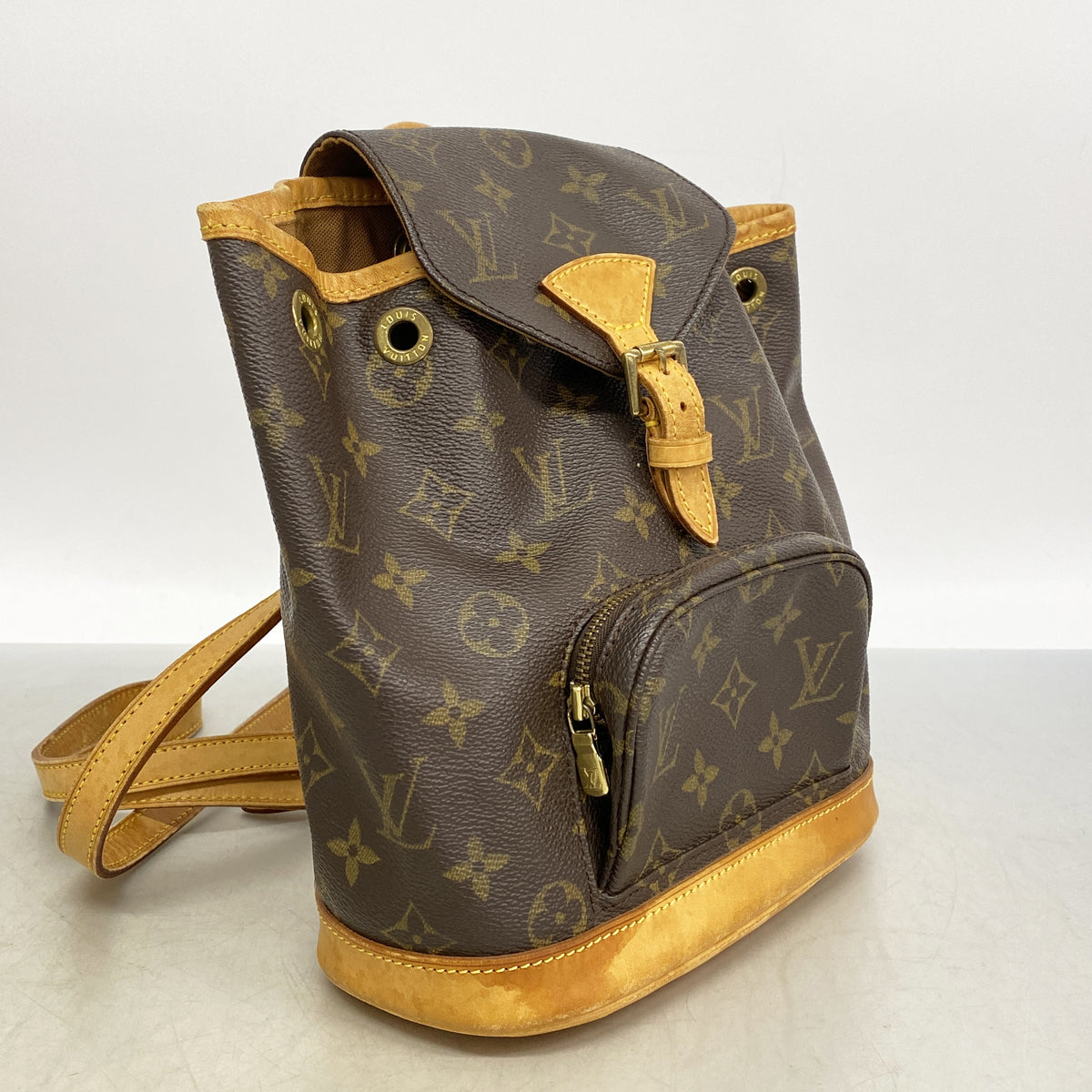 【6he5722】ルイヴィトン リュック・デイパック モノグラム ミニモンスリ M51137 ブラウン【中古】レディース