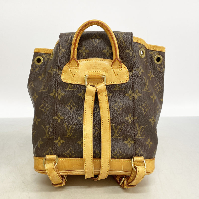 【6he5722】ルイヴィトン リュック・デイパック モノグラム ミニモンスリ M51137 ブラウン【中古】レディース