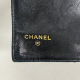 【6he5725】シャネル 長財布 キャビアスキン ブラック ゴールド金具【中古】レディース