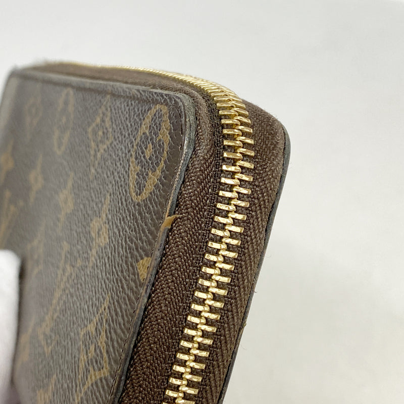 【6he5727】ルイヴィトン 長財布 モノグラム ポルトフォイユクレマンス M60742 フューシャ【中古】レディース