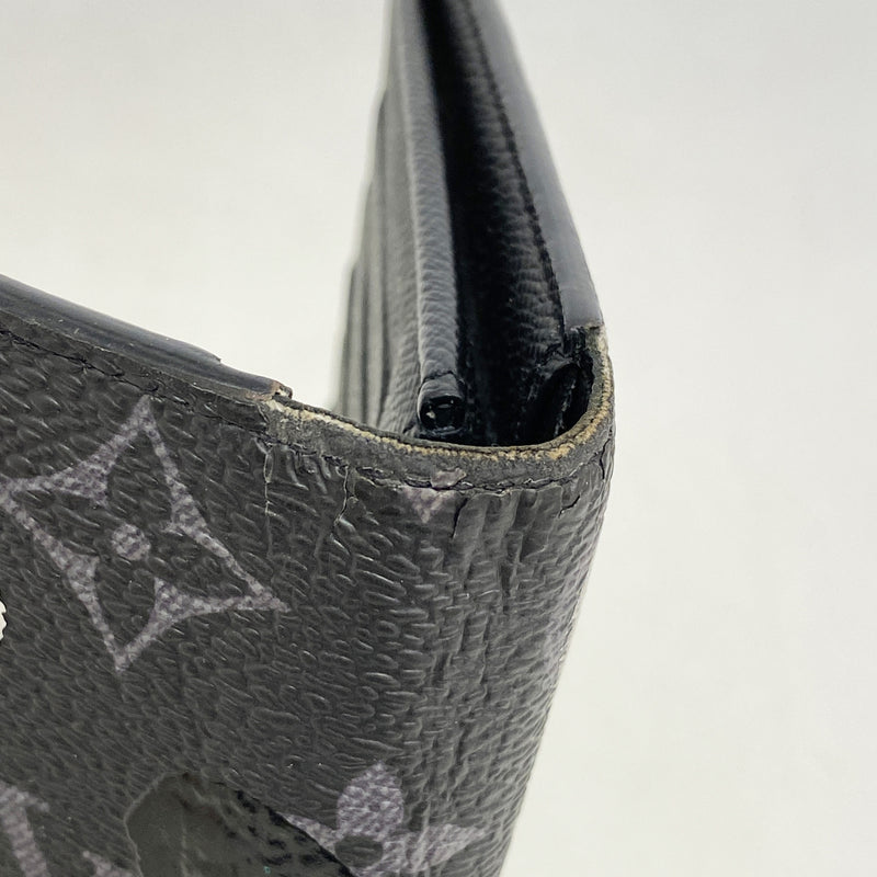 【6he5729】ルイヴィトン 長財布 モノグラム・エクリプス 草間彌生 ポルトフォイユブラザ M81932 ブラック【中古】メンズ