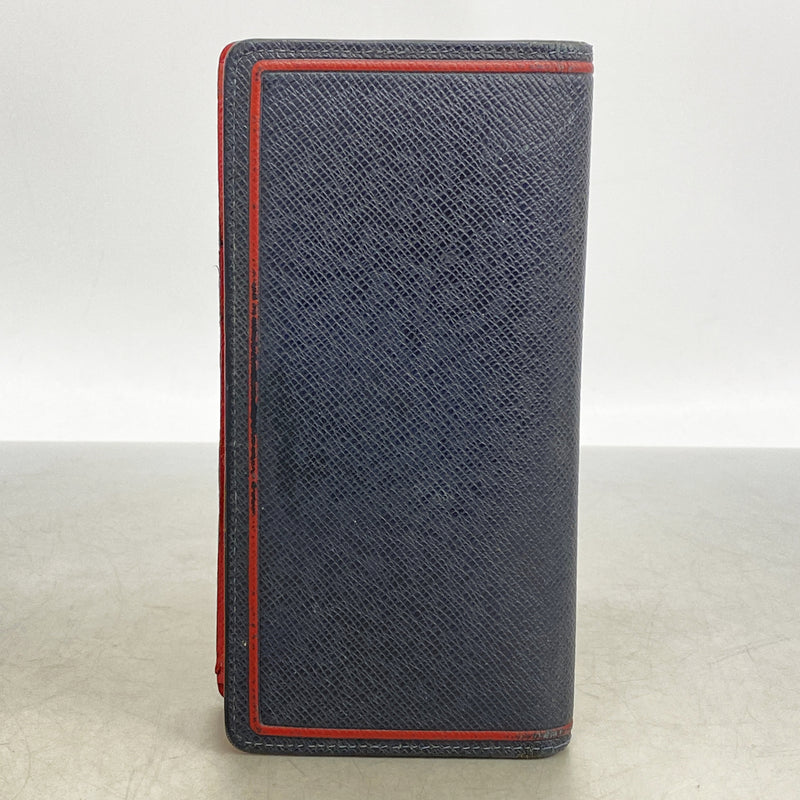 【6he5730】ルイヴィトン 長財布 タイガ ポルトフォイユブラザ M63434 ネイビー レッド【中古】メンズ
