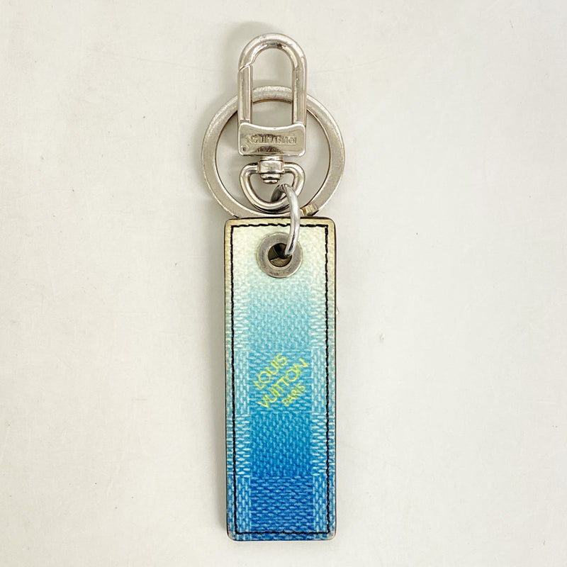 【6he5733】ルイヴィトン キーホルダー・チャーム ポルトクレダミエストライプス M00735 ブルーヴェール【中古】メンズ