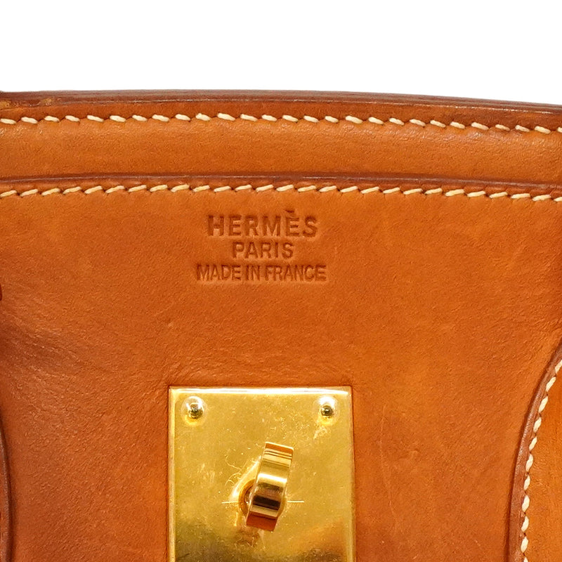 【6he5735】エルメス ハンドバッグ バーキン35 バレニア フォーブ ゴールド金具 □B刻印【中古】レディース