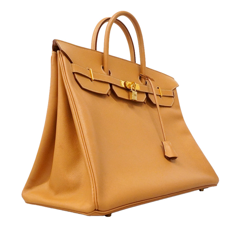 【6he5741】エルメス ハンドバッグ バーキン40 クシュベル ゴールド ゴールド金具 □B刻印【中古】メンズ