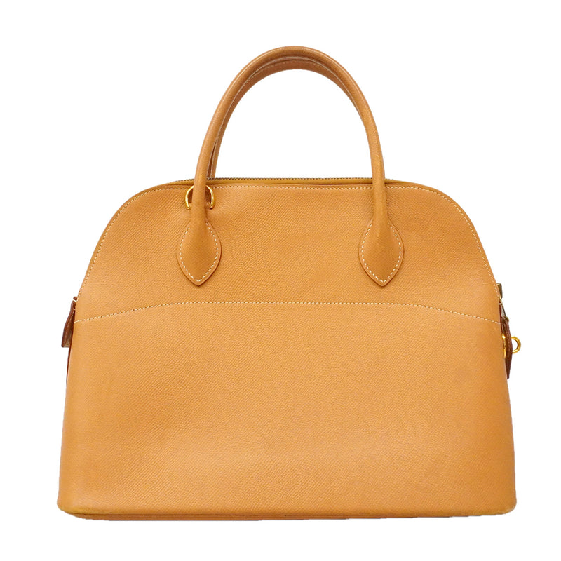 【6he5742】エルメス ハンドバッグ ボリード31 クシュベル ナチュラルサブレ ゴールド金具 □A刻印 2wayバッグ【中古】レディース