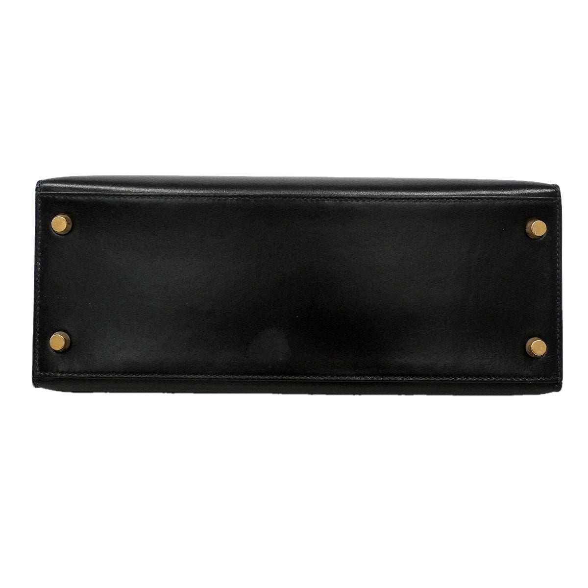 【6he5743】エルメス ハンドバッグ ケリー28 ボックスカーフ ブラック ゴールド金具 〇X刻印 2wayバッグ【中古】レディース