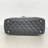 【6he5744-k】シャネル トートバッグ カンボン ラムスキン ブラック ゴールド金具【中古】レディース