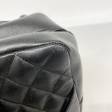 【6he5744-k】シャネル トートバッグ カンボン ラムスキン ブラック ゴールド金具【中古】レディース