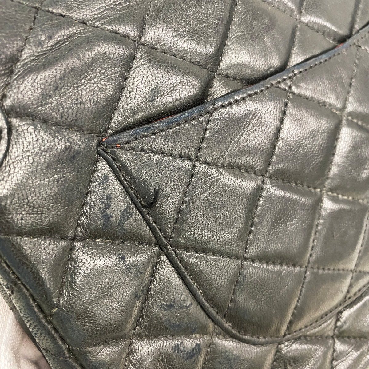 【6he5745-k】シャネル ショルダーバッグ マトラッセ/パリ限定 Wフラップ Wチェーン ラムスキン ブラック ゴールド/シルバー金具【中古】レディース