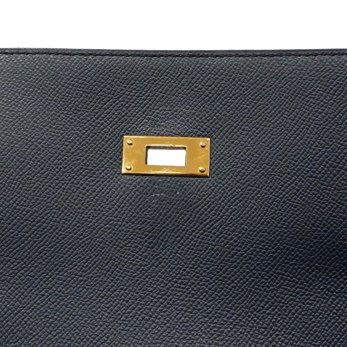 【6he5747】エルメス ブリーフケース ケリーデペッシュ ヴォーエプソン ブルーニュイ ゴールド金具 Y刻印【中古】メンズ