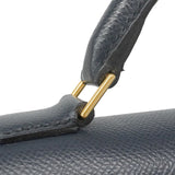【6he5747】エルメス ブリーフケース ケリーデペッシュ ヴォーエプソン ブルーニュイ ゴールド金具 Y刻印【中古】メンズ