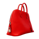 【6he5748】エルメス ハンドバッグ ボリード192331 エバーカラー ルージュヴィフ シルバー金具 C刻印 2wayバッグ【中古】レディース