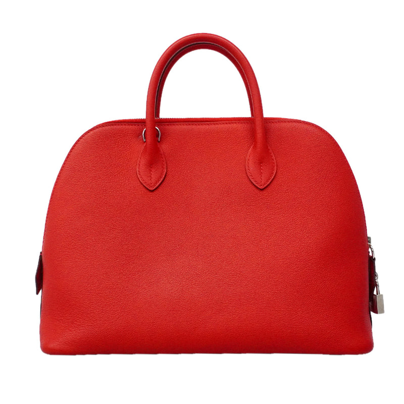 【6he5748】エルメス ハンドバッグ ボリード192331 エバーカラー ルージュヴィフ シルバー金具 C刻印 2wayバッグ【中古】レディース