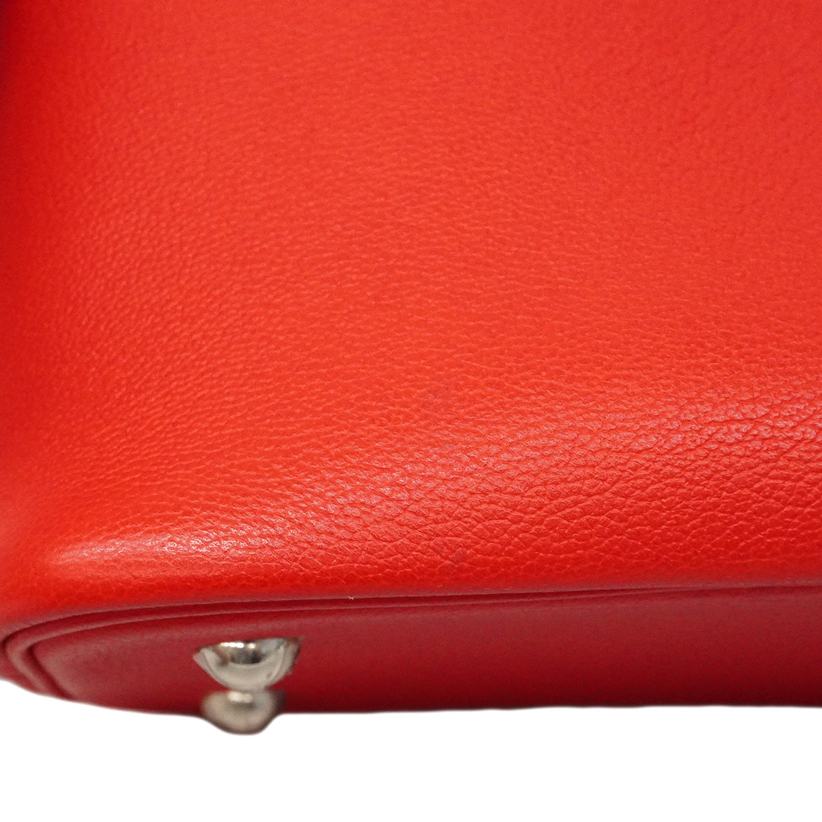 【6he5748】エルメス ハンドバッグ ボリード192331 エバーカラー ルージュヴィフ シルバー金具 C刻印 2wayバッグ【中古】レディース