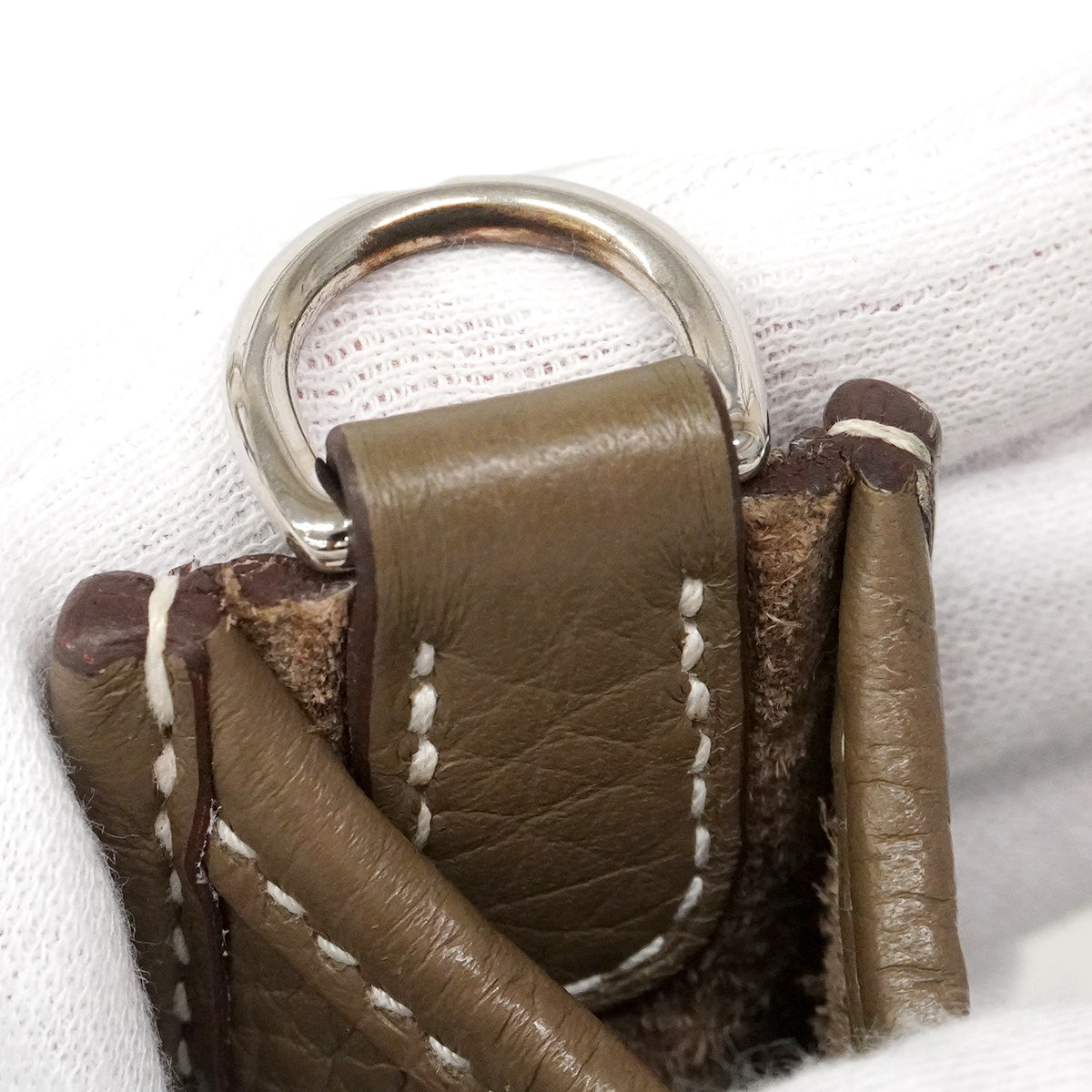 【6he5750】エルメス ショルダーバッグ エヴリンTPM トリヨンクレマンス エトゥープ シルバー金具 W刻印【中古】レディース