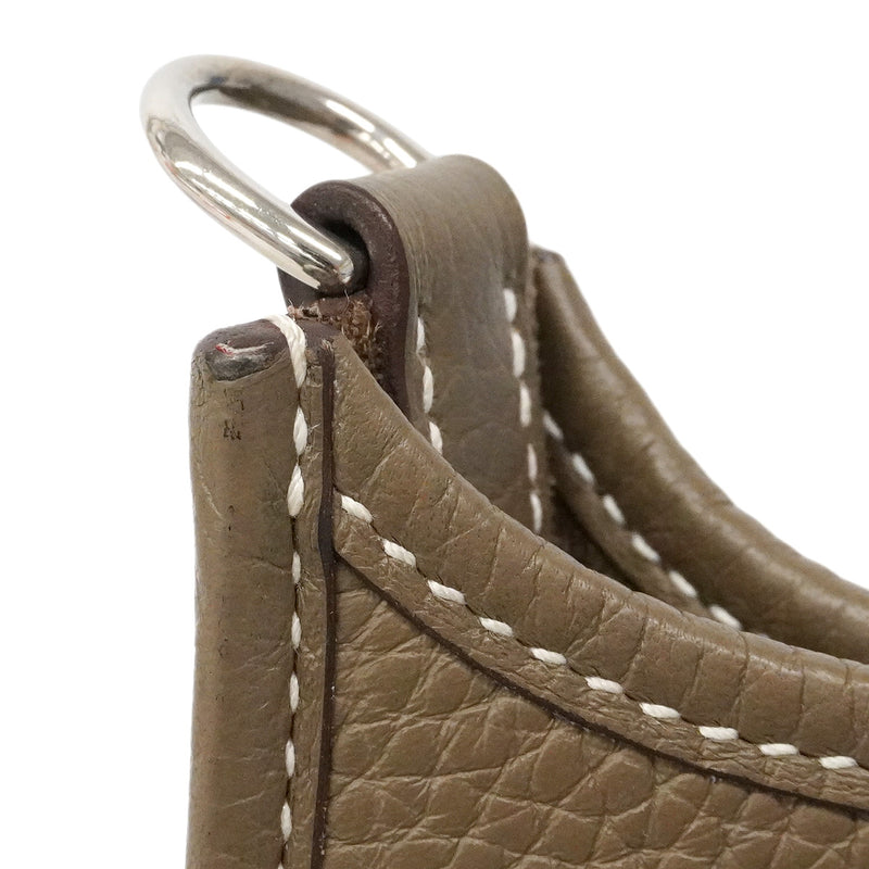 【6he5750】エルメス ショルダーバッグ エヴリンTPM トリヨンクレマンス エトゥープ シルバー金具 W刻印【中古】レディース