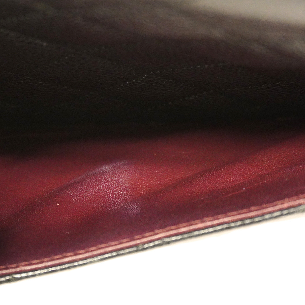 【6he5752】シャネル ショルダーバッグ デカマトラッセ Wフラップ Wチェーン キャビアスキン ブラック シルバー金具【中古】レディース