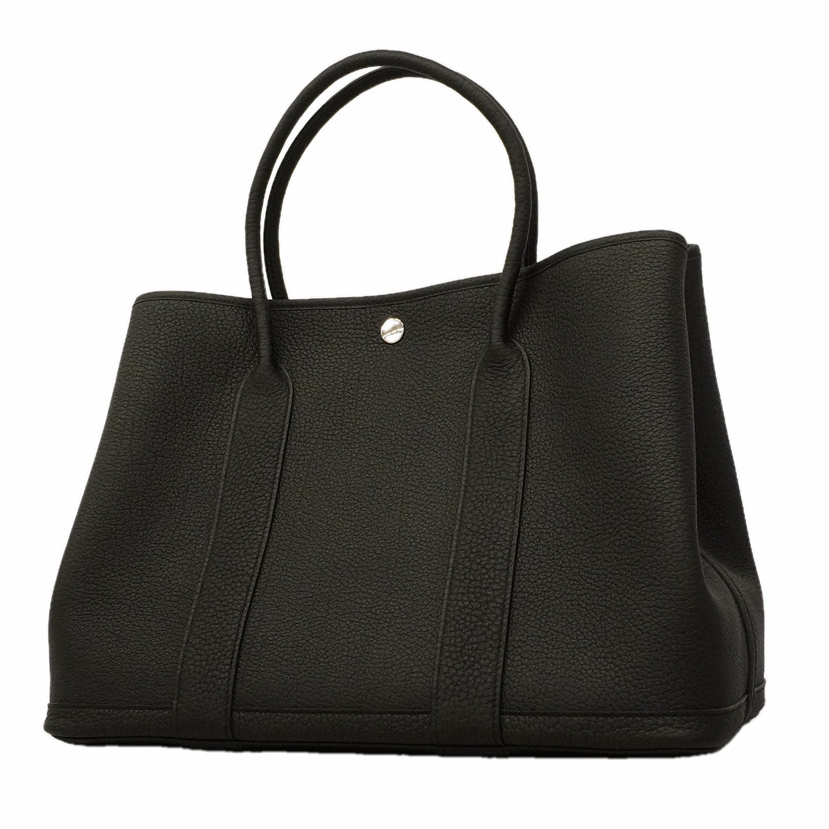 【6he5754】エルメス トートバッグ ガーデンパーティPM ネゴンダ ブラック シルバー金具 K刻印【中古】メンズ レディース ユニセックス