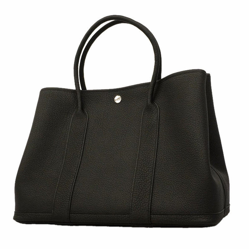 【6he5754】エルメス トートバッグ ガーデンパーティPM ネゴンダ ブラック シルバー金具 K刻印【中古】メンズ レディース ユニセックス