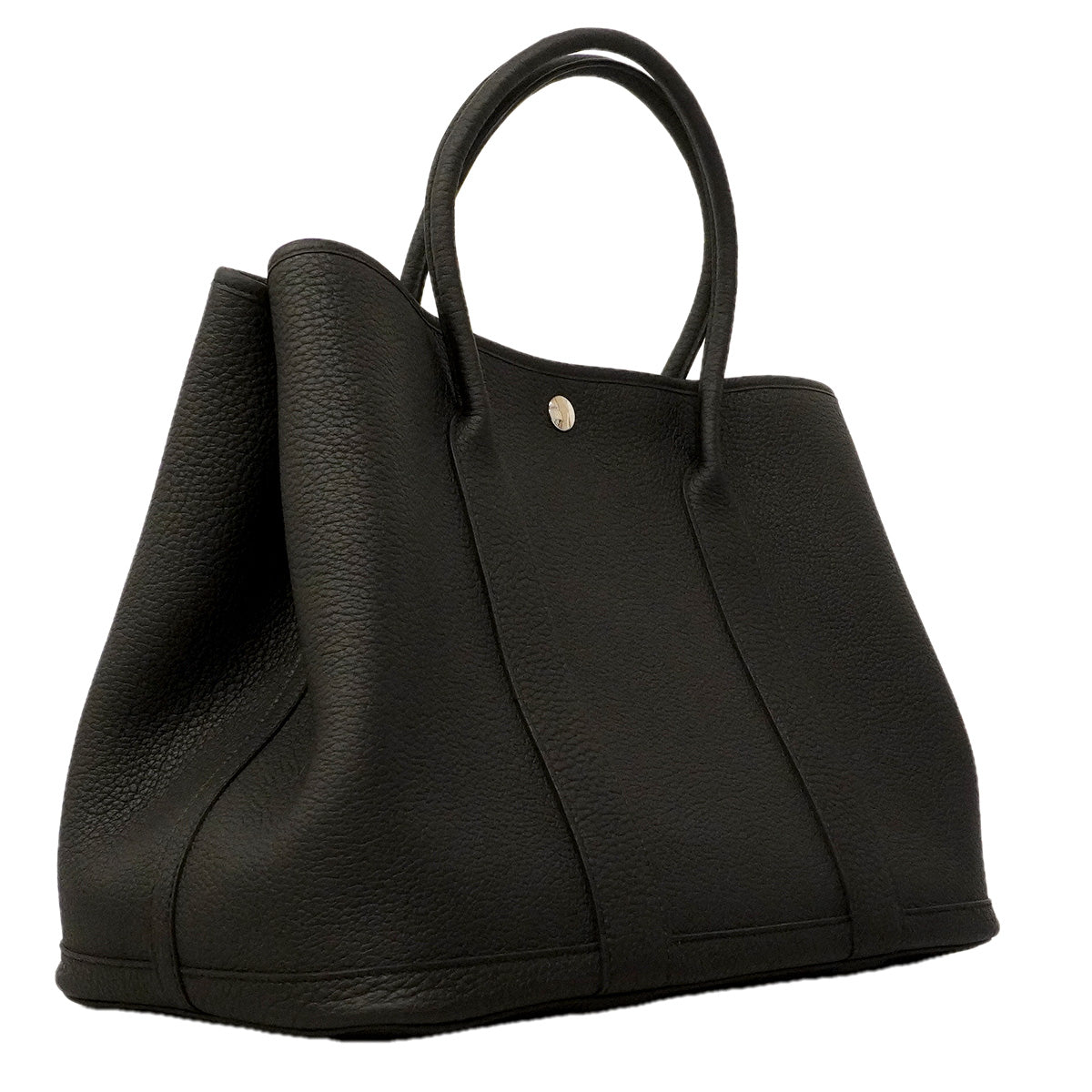 【6he5754】エルメス トートバッグ ガーデンパーティPM ネゴンダ ブラック シルバー金具 K刻印【中古】メンズ レディース ユニセックス