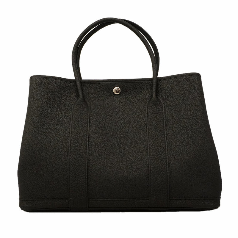 【6he5754】エルメス トートバッグ ガーデンパーティPM ネゴンダ ブラック シルバー金具 K刻印【中古】メンズ レディース ユニセックス