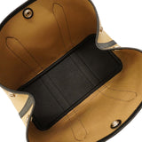 【6he5755】エルメス トートバッグ ガーデンパーティTPM トワルオフィシエ ブラック トレンチ シルバー金具 B刻印【中古】レディース
