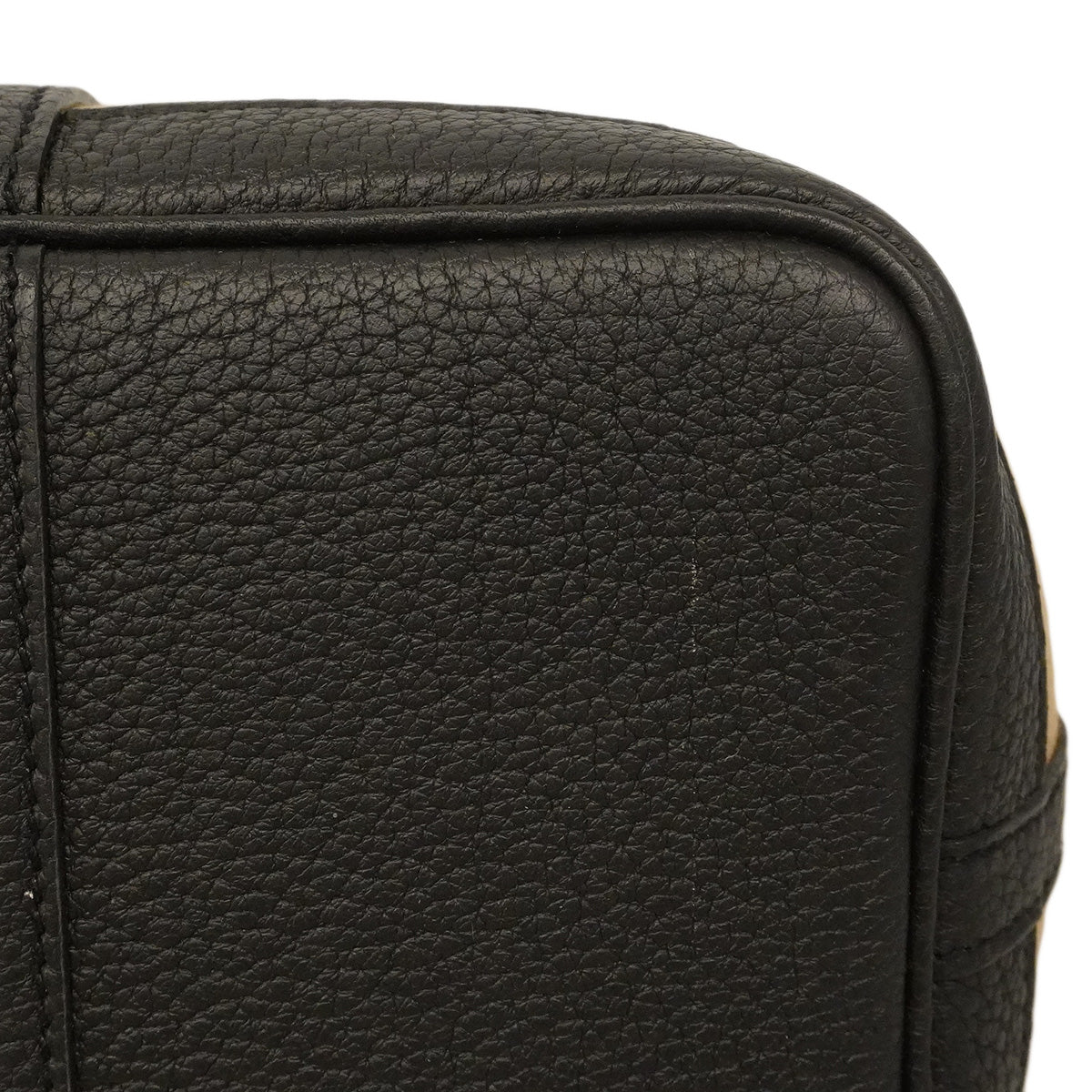 【6he5755】エルメス トートバッグ ガーデンパーティTPM トワルオフィシエ ブラック トレンチ シルバー金具 B刻印【中古】レディース