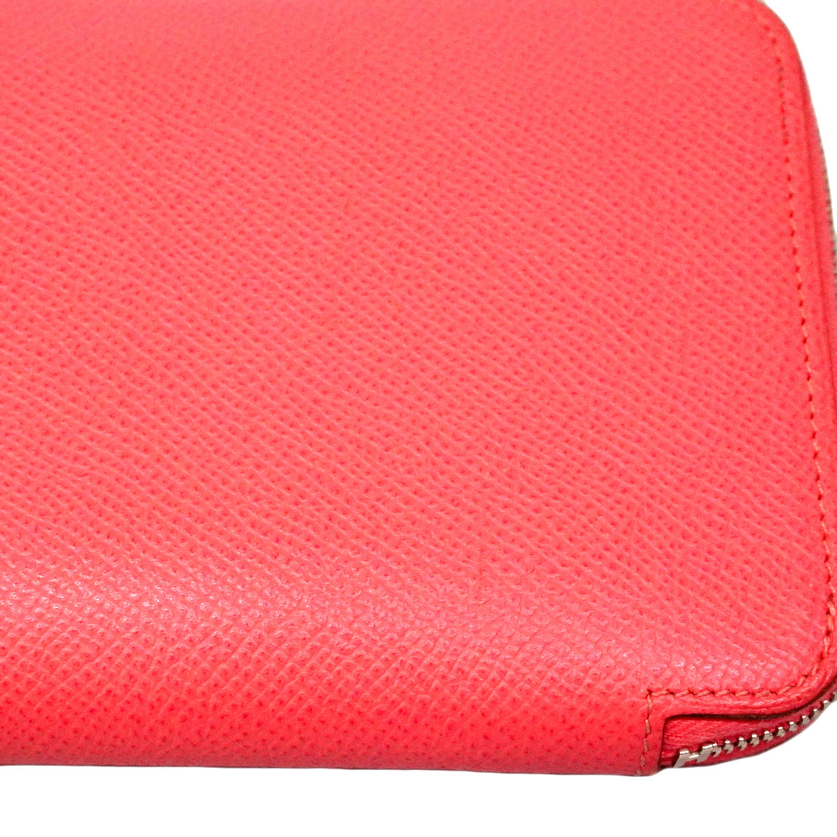 【6he5757-e】エルメス 長財布 アザップロングシルクイン ヴォーエプソン ローズアザレ シルバー金具 C刻印【中古】レディース