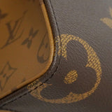 【6he5760】ルイヴィトン ハンドバッグ モノグラム・ジャイアント リバース オンザゴーPM M46373 ブラウン 2wayバッグ【中古】レディース