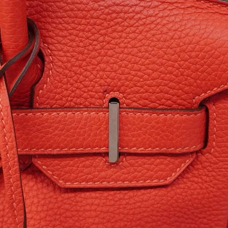 【6he5763-g】エルメス ハンドバッグ バーキン30 トゴ ブーゲンビリア シルバー金具 T刻印【中古】レディース