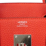 【6he5763-g】エルメス ハンドバッグ バーキン30 トゴ ブーゲンビリア シルバー金具 T刻印【中古】レディース