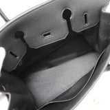 【6he5764-g】エルメス ハンドバッグ バーキン30 トゴ ブラック ゴールド金具 G刻印【中古】レディース