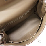 【6he5765-g】エルメス ハンドバッグ ケリー32 トゴ エトゥープ シルバー金具 K刻印 2wayバッグ【中古】レディース