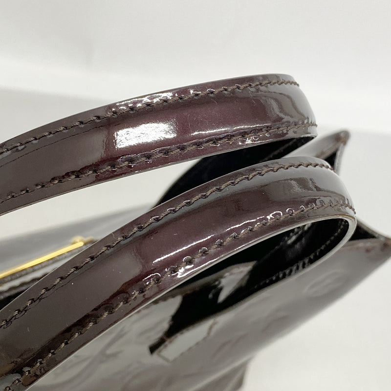 【6he5769】ルイヴィトン ハンドバッグ ヴェルニ ウィルシャーPM M93641 アマラント 【中古】レディース