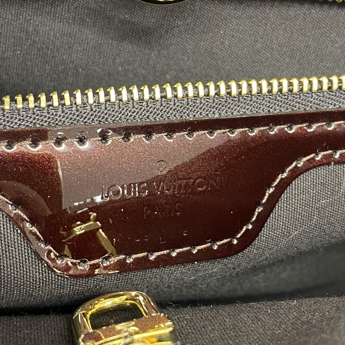 【6he5769】ルイヴィトン ハンドバッグ ヴェルニ ウィルシャーPM M93641 アマラント 【中古】レディース