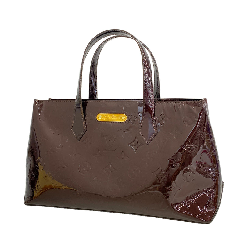 【6he5769】ルイヴィトン ハンドバッグ ヴェルニ ウィルシャーPM M93641 アマラント 【中古】レディース