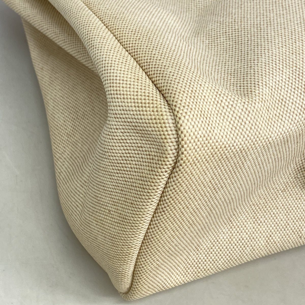 【6he5778】エルメス ハンドバッグ エールバッグMM トワルアッシュ ナチュラル シルバー金具 □B刻印 2wayバッグ【中古】レディース