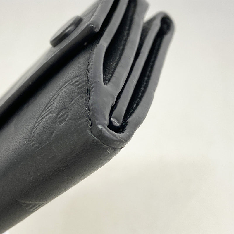 【6he5785】ルイヴィトン 三つ折り財布 モノグラム・シャドウ ディスカバリーコンパクトウォレット M67631 ブラック【中古】メンズ