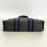 【6he5786】エルメス ハンドバッグ フールトゥPMハーフレザー キャンバス レザー ブラック シルバー金具【中古】レディース