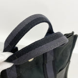 【6he5786】エルメス ハンドバッグ フールトゥPMハーフレザー キャンバス レザー ブラック シルバー金具【中古】レディース