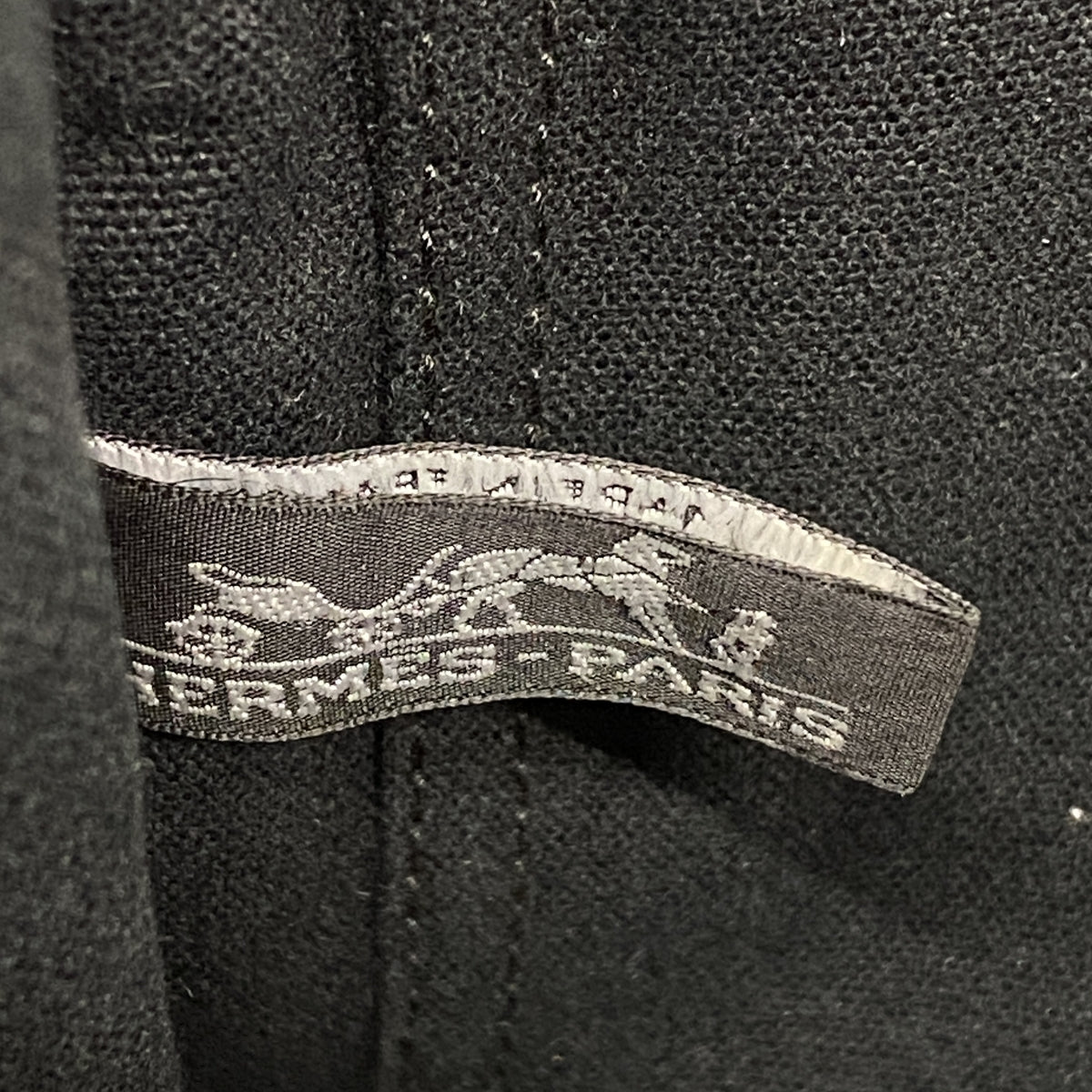 【6he5786】エルメス ハンドバッグ フールトゥPMハーフレザー キャンバス レザー ブラック シルバー金具【中古】レディース