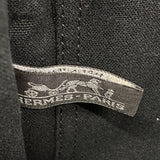 【6he5786】エルメス ハンドバッグ フールトゥPMハーフレザー キャンバス レザー ブラック シルバー金具【中古】レディース