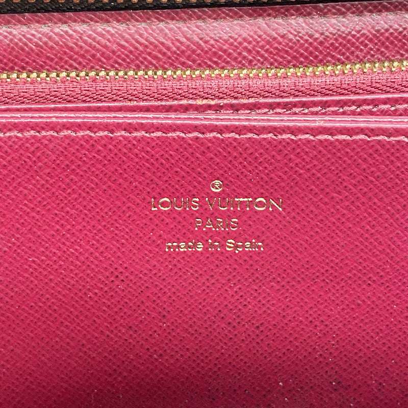 【6he5794】ルイヴィトン 長財布 モノグラム ジッピーウォレット M41895 フューシャ【中古】レディース