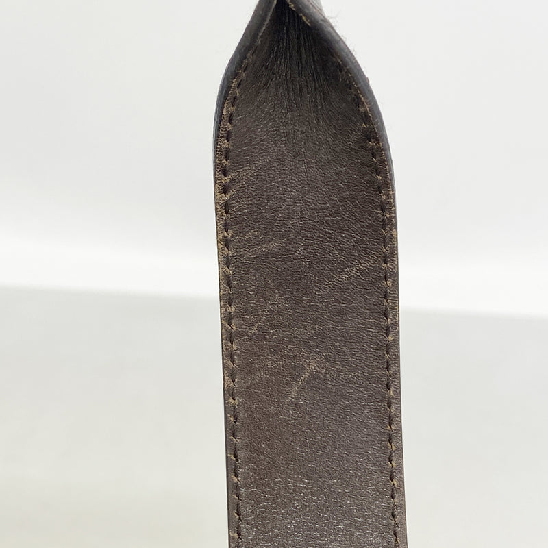 【6he5796】グッチ トートバッグ 73983 キャンバス ブラウン シルバー金具【中古】レディース