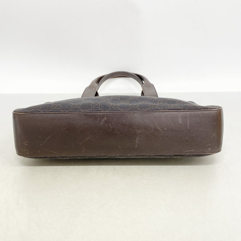 【6he5796】グッチ トートバッグ 73983 キャンバス ブラウン シルバー金具【中古】レディース