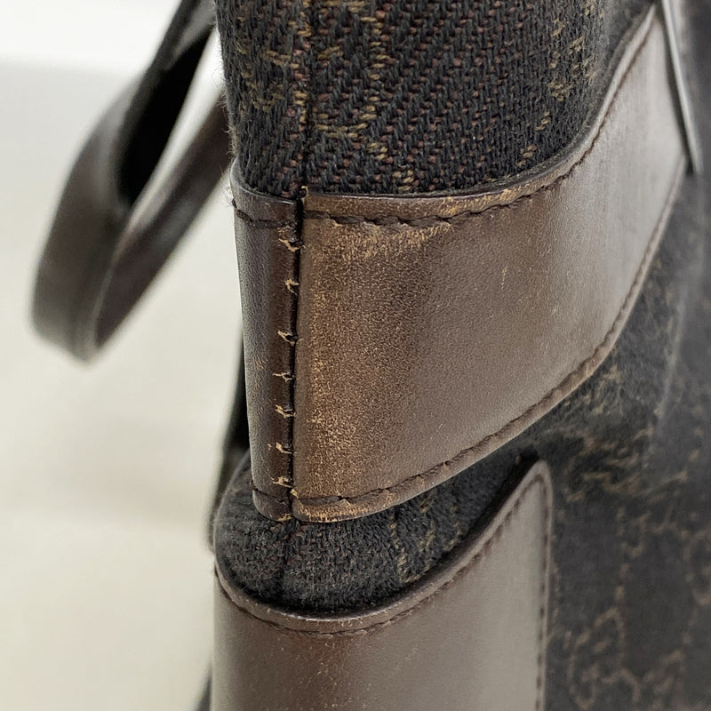 【6he5796】グッチ トートバッグ 73983 キャンバス ブラウン シルバー金具【中古】レディース