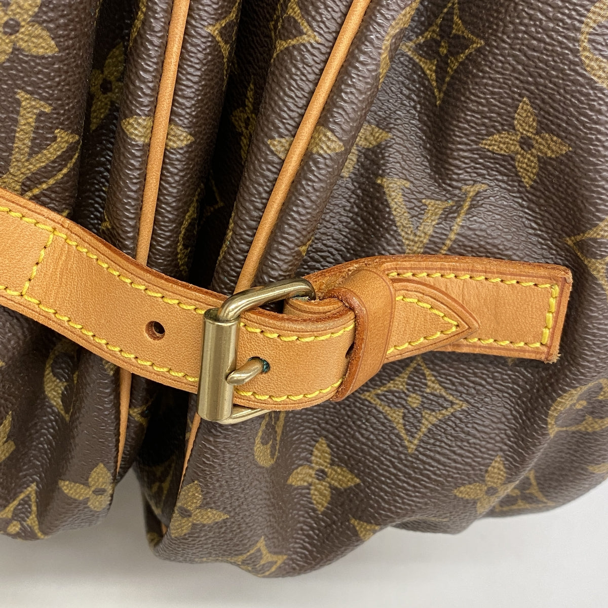 【6he5799】ルイヴィトン ショルダーバッグ モノグラム ソミュール35 M42254 ブラウン【中古】レディース