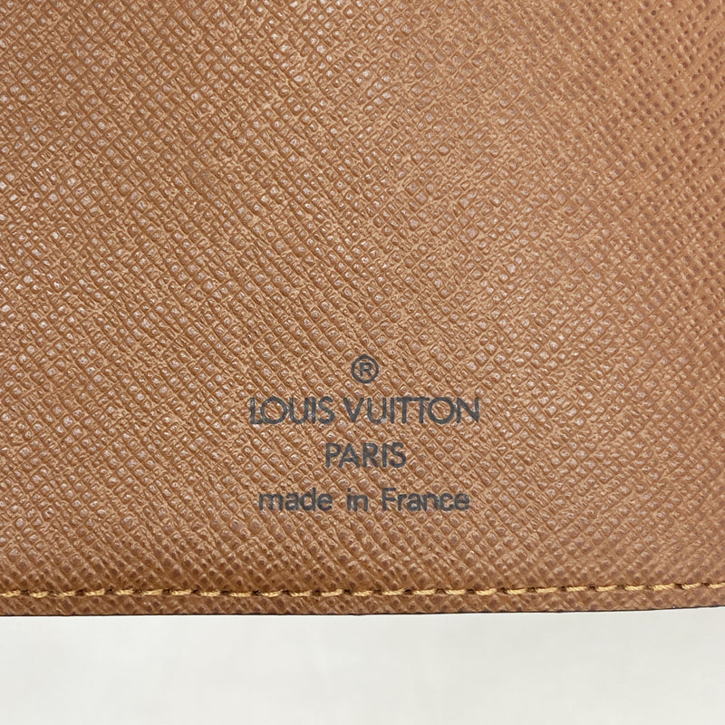 【6he5803】ルイヴィトン 財布 モノグラム ポルトパピエジップ M61207 ブラウン【中古】メンズ レディース ユニセックス