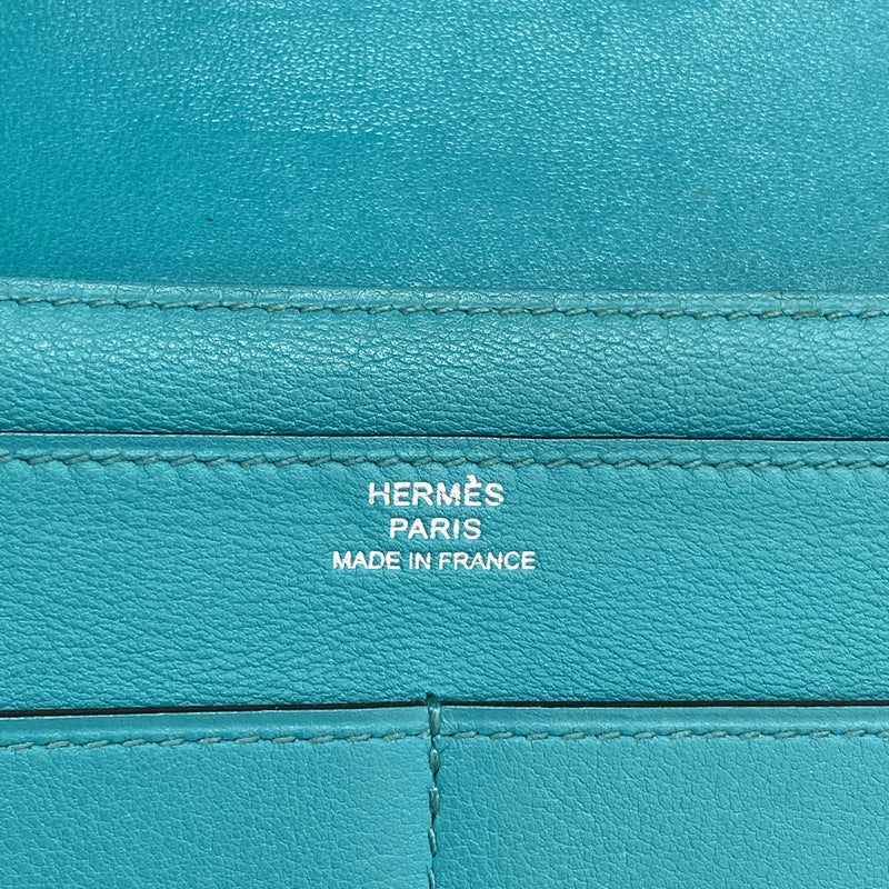 【6he5805】エルメス 長財布 ドゴン スイフト ヴェールヴェローズ A刻印【中古】レディース